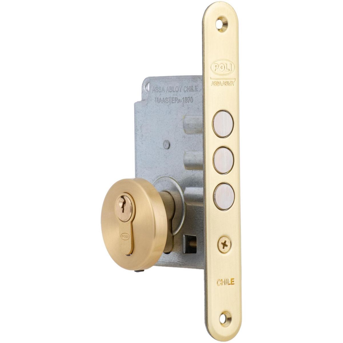 POLI - Cerradura Embutida Bronce