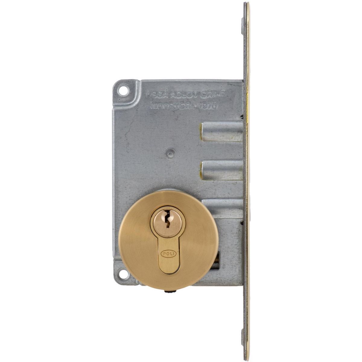 POLI - Cerradura Embutida Bronce