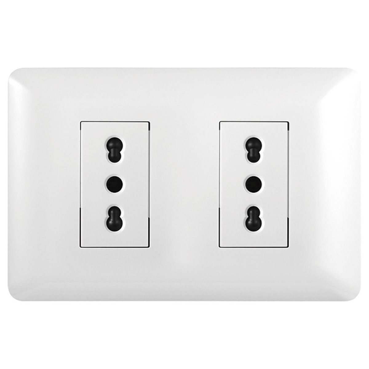 WANT - Tomacorriente Simple 10/16A 250V Blanco 20 un