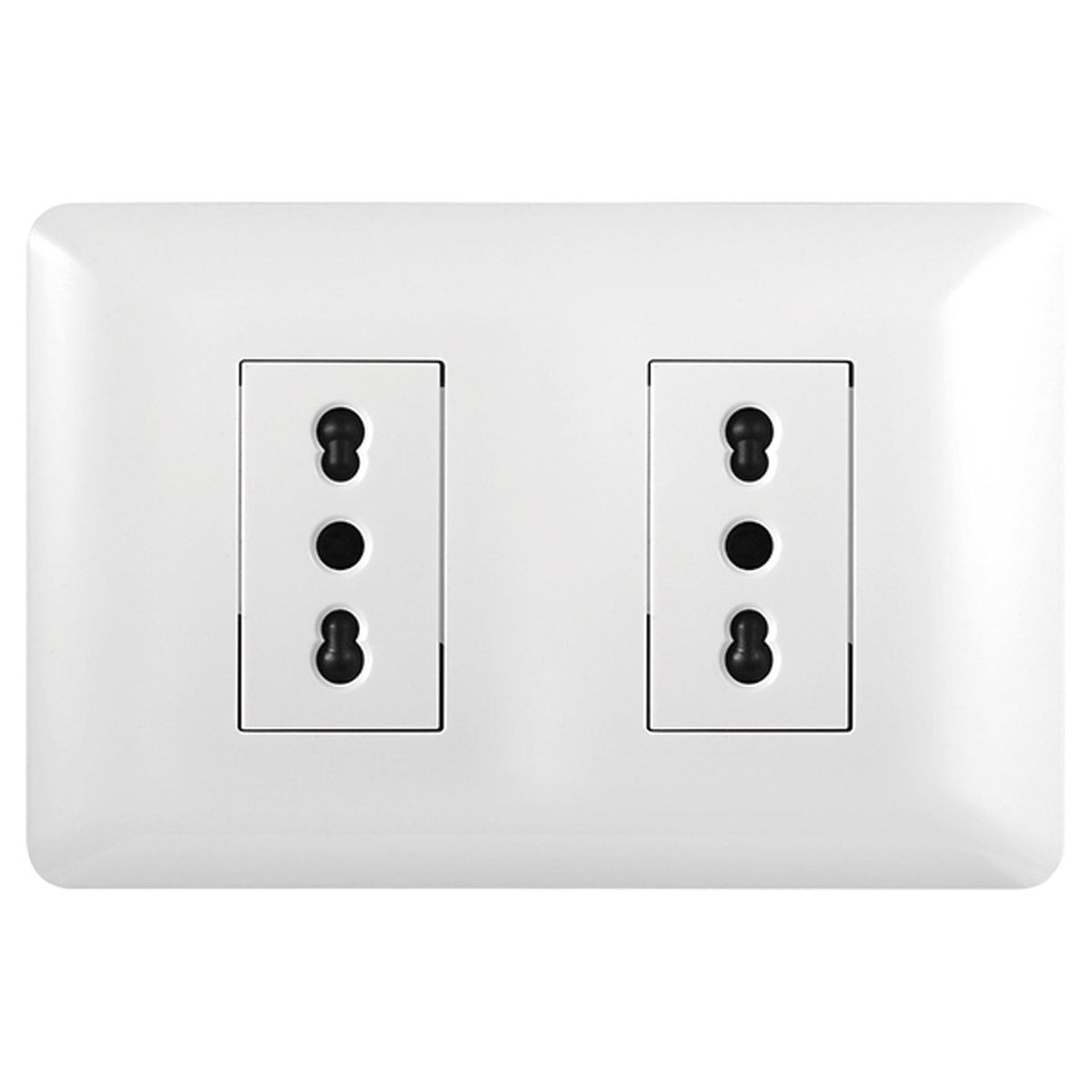 WANT - Tomacorriente Simple 10/16A 250V Blanco 100 un