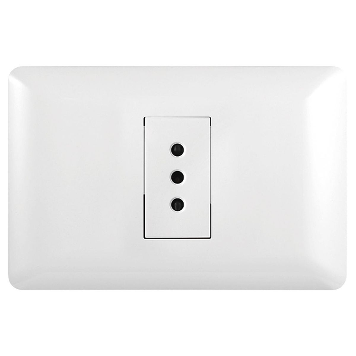 WANT - Tomacorriente Simple 10A 250V Blanco 100 un