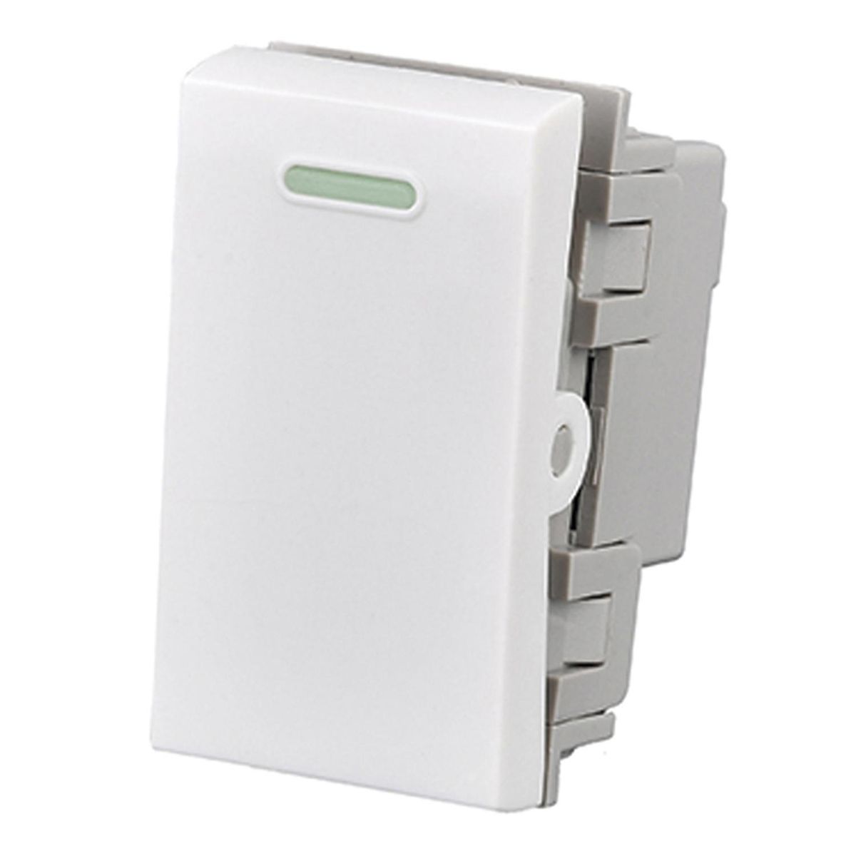 WANT - Módulo Interruptor 9/12 10A 250V Blanco 40 un