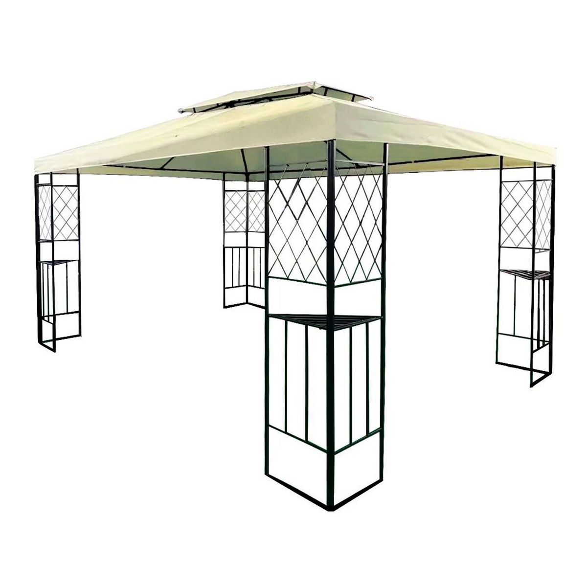 EL BARCO - Pérgola Marfil Poliéster 300x400x260 cm