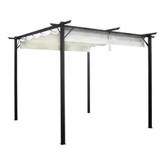 EL BARCO - Pérgola Marfil Poliéster 300x300x300 cm