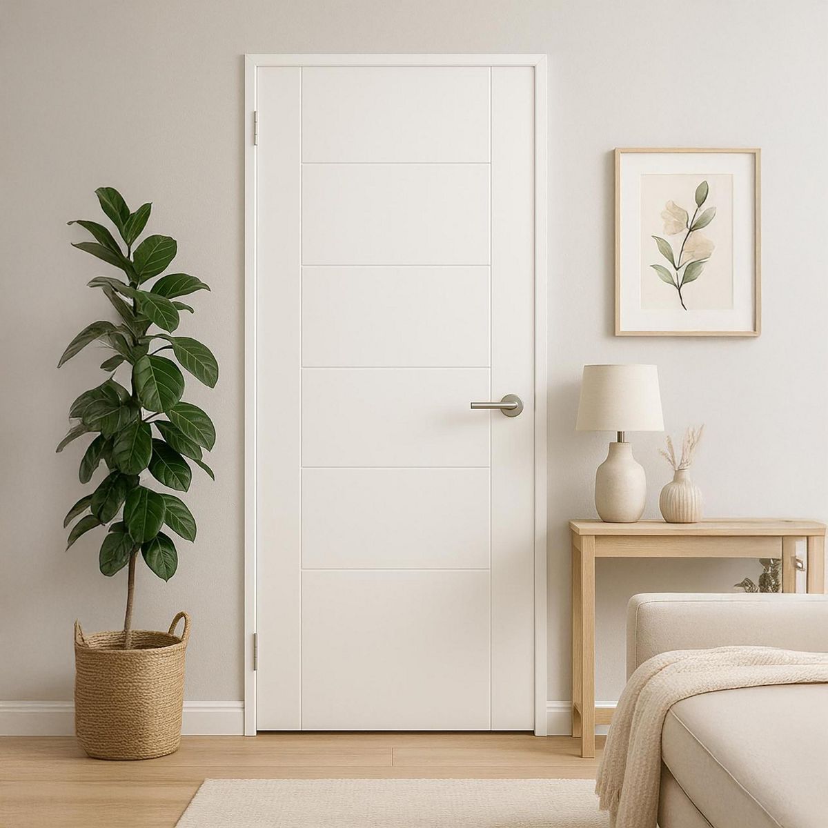 IGAL - Puerta Interior MDF 60x210 cm Azapa Blanco