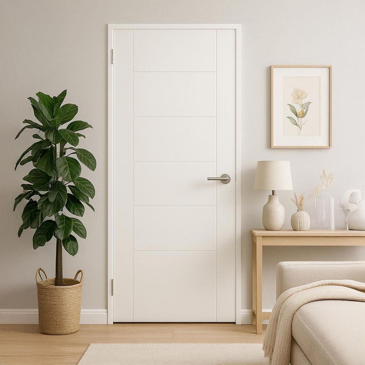 IGAL - Puerta Interior MDF 65x200 cm Azapa Blanco