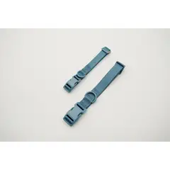 PETIZOOS - Collar tela Lycra, color celeste, talla M