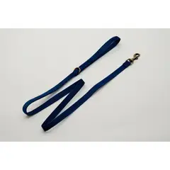 PETIZOOS - Correa Tela Terciopelo, Color Azul, Talla M
