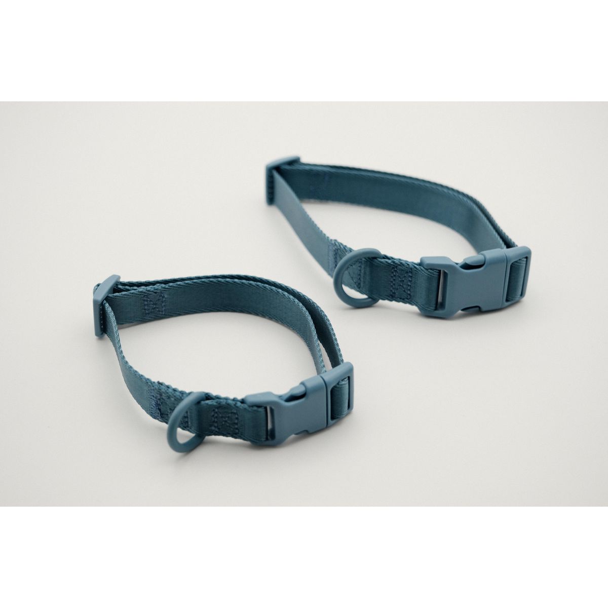 PETIZOOS - Collar Tela Lycra, Color Celeste, Talla L