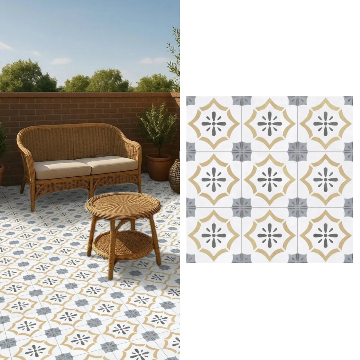 EMBRAMACO - Cerámica 60x60 cm Milano Variado 2.25 m2