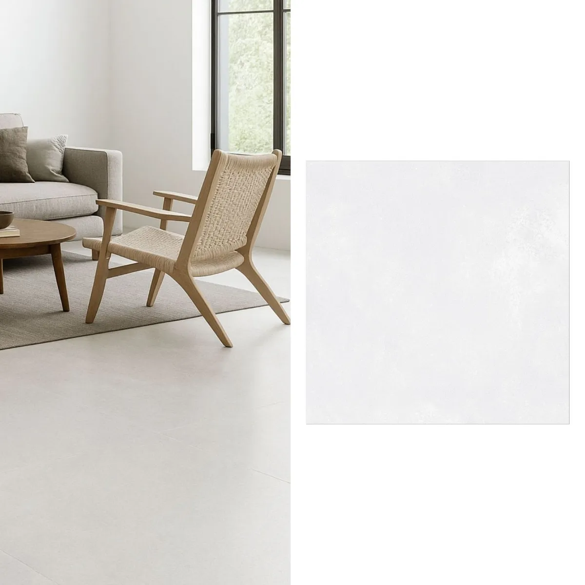 GENERICO - Porcelanato 60x60 cm Flik Gris Claro 1.44 m2