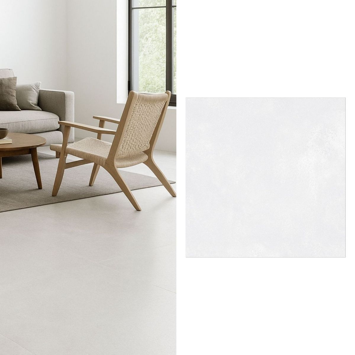GENERICO - Porcelanato 60x60 cm Flik Gris Claro 1.44 m2