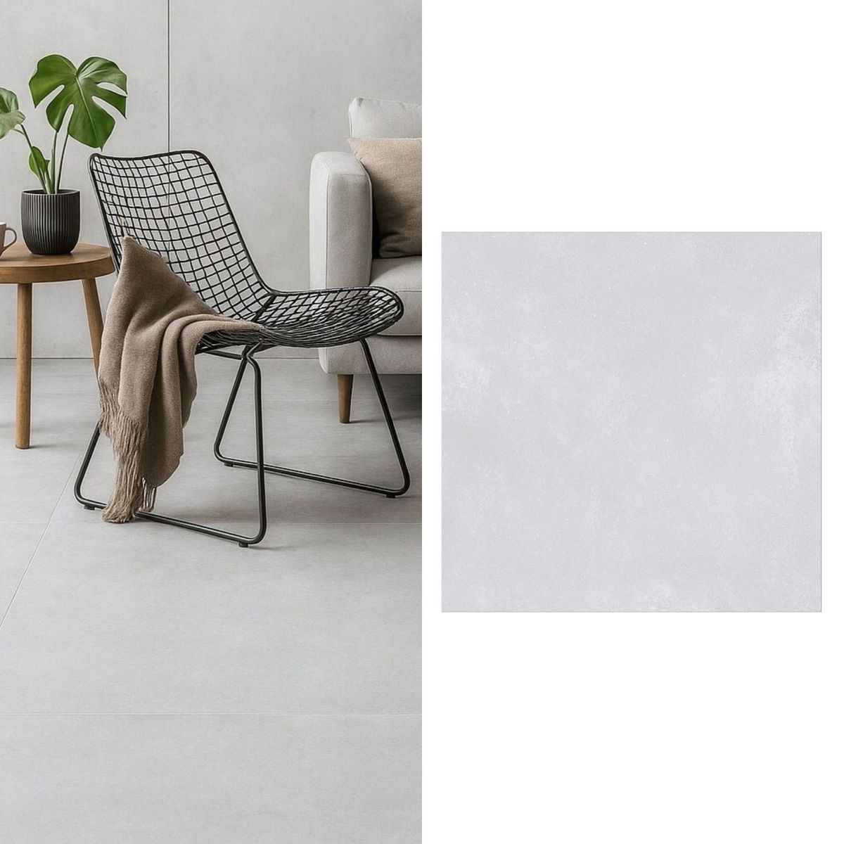 GENERICO - Porcelanato 60x60 cm Flik Gris plata 1.44 m2