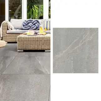 EMBRAMACO - Cerámica 60x60 cm Pettros Gris 2.52 m2