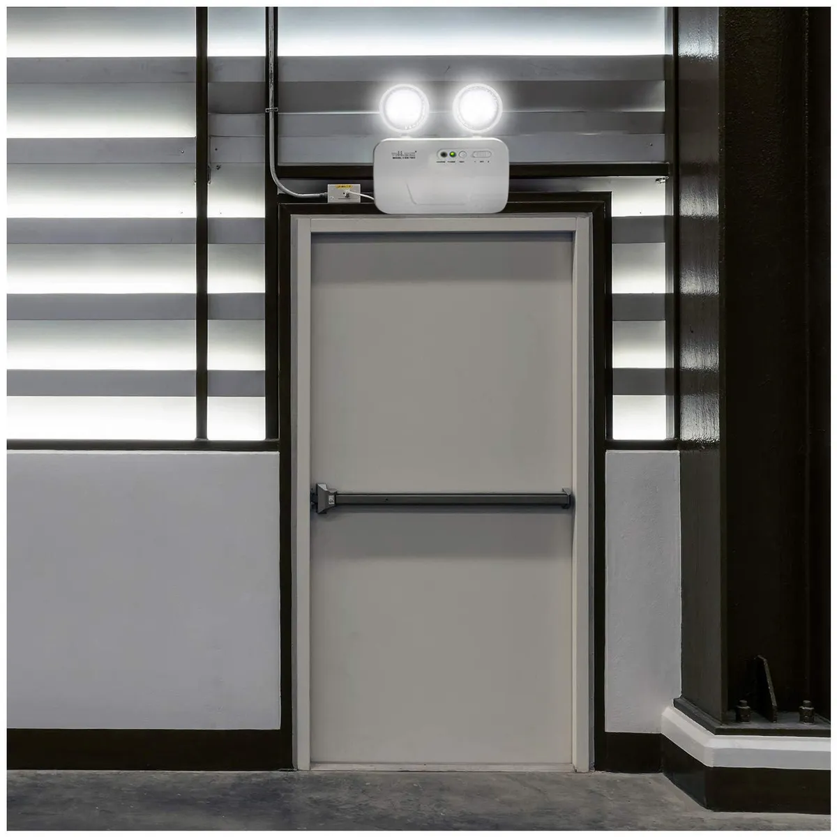 GENERICO - Lámpara Emergencia LED Doble Foco 2x3W