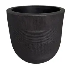 POTTERY - Macetero Grande de Polietileno 40.6x39.4 cm Negro