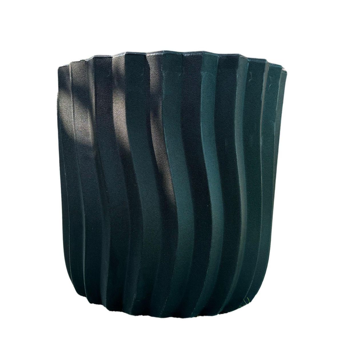 POTTERY - Macetero Grande de Polietileno 40.6x38.1 cm Negro