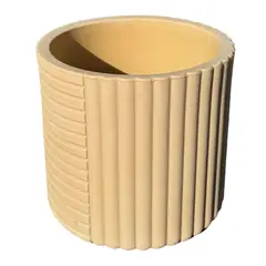 POTTERY - Macetero Grande de Polietileno 35.6x33 cm Crema