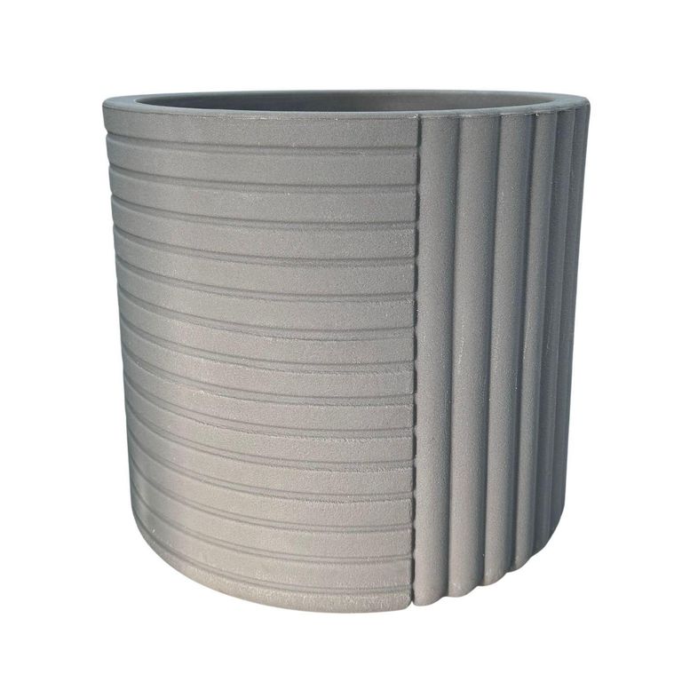 Macetero Grande de Polietileno 35.6x33 cm Gris