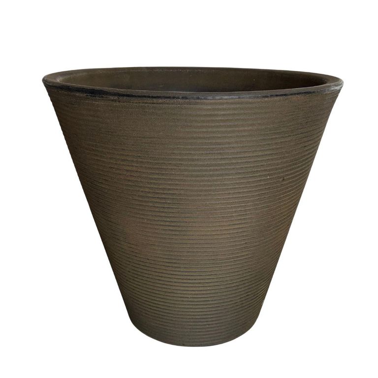 Macetero Grande de Polietileno 33x30.8 cm Bronce
