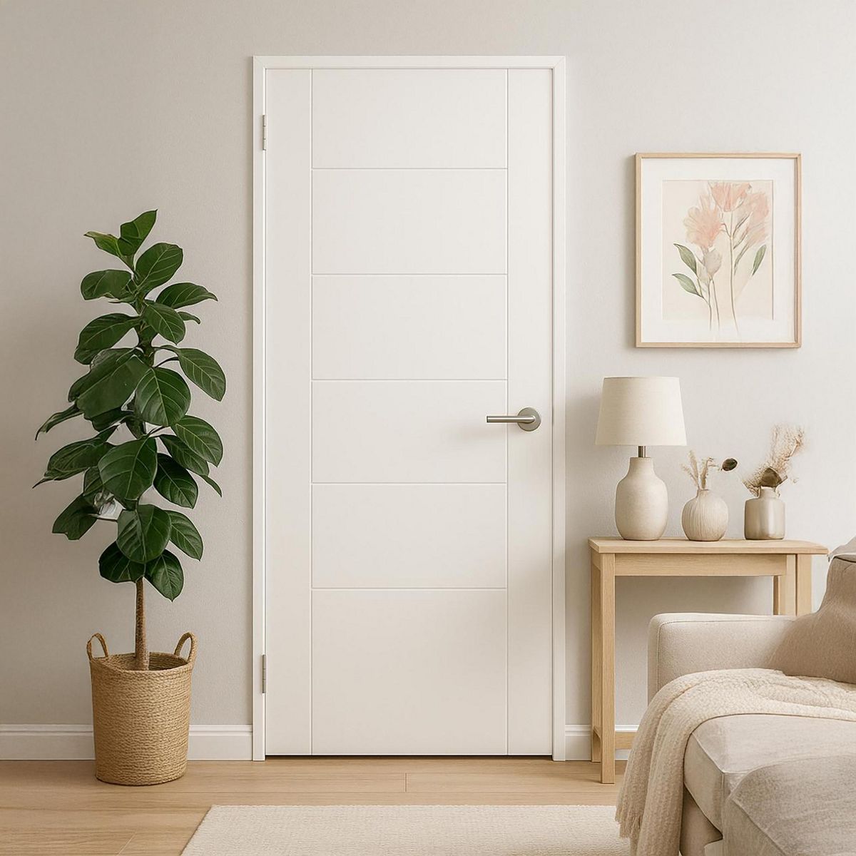 IGAL - Puerta Interior MDF 70x210 cm Azapa Blanco