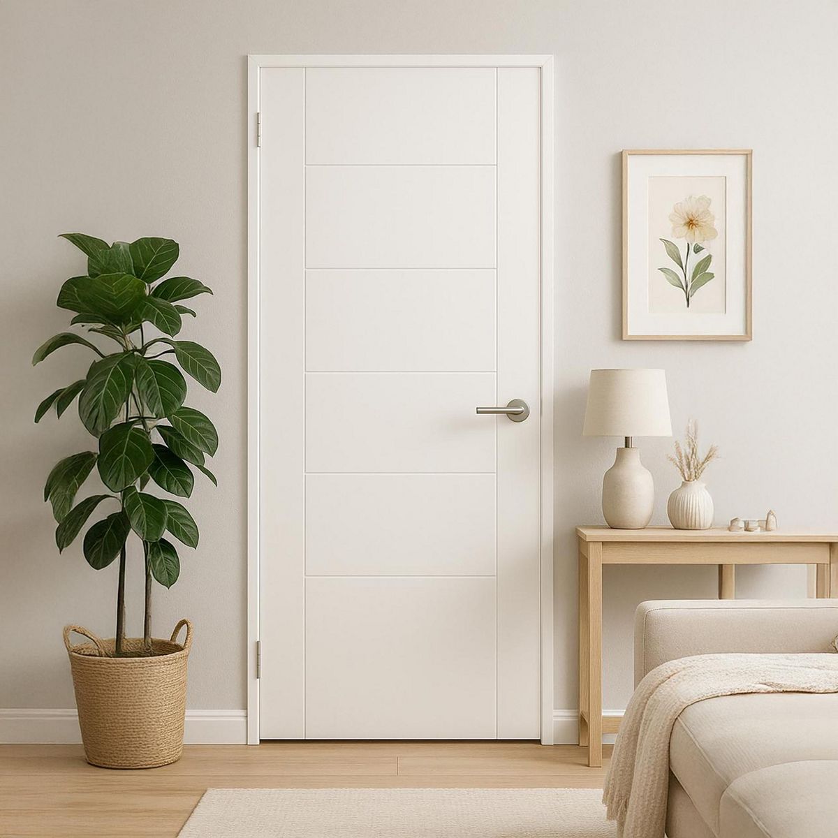 IGAL - Puerta Interior MDF 75x210 cm Azapa Blanco