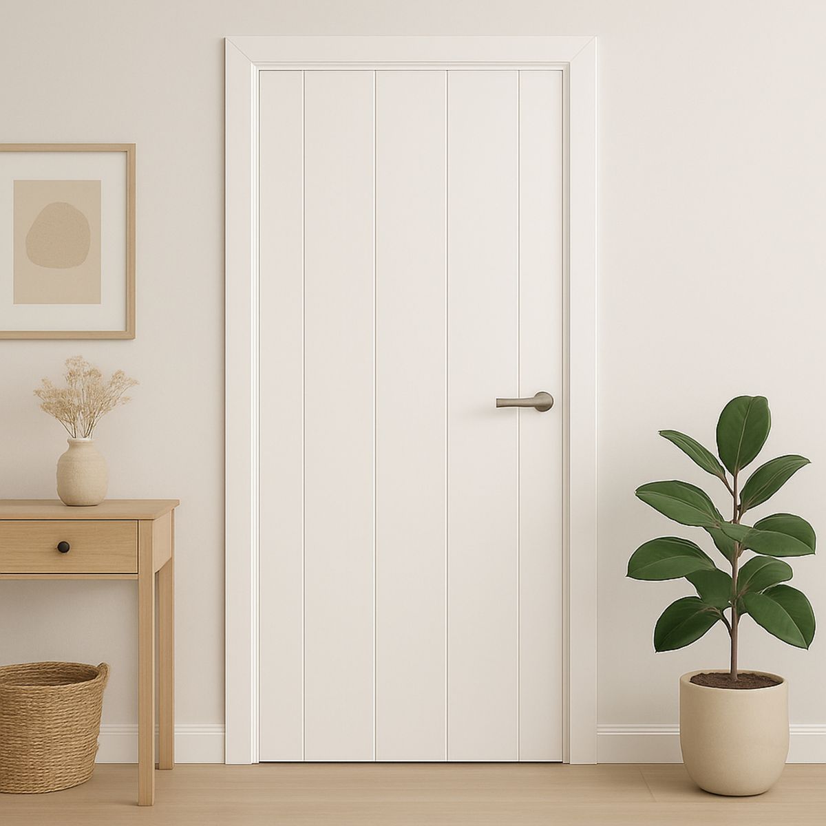 IGAL - Puerta Interior MDF 80x200 cm Serrano Blanco