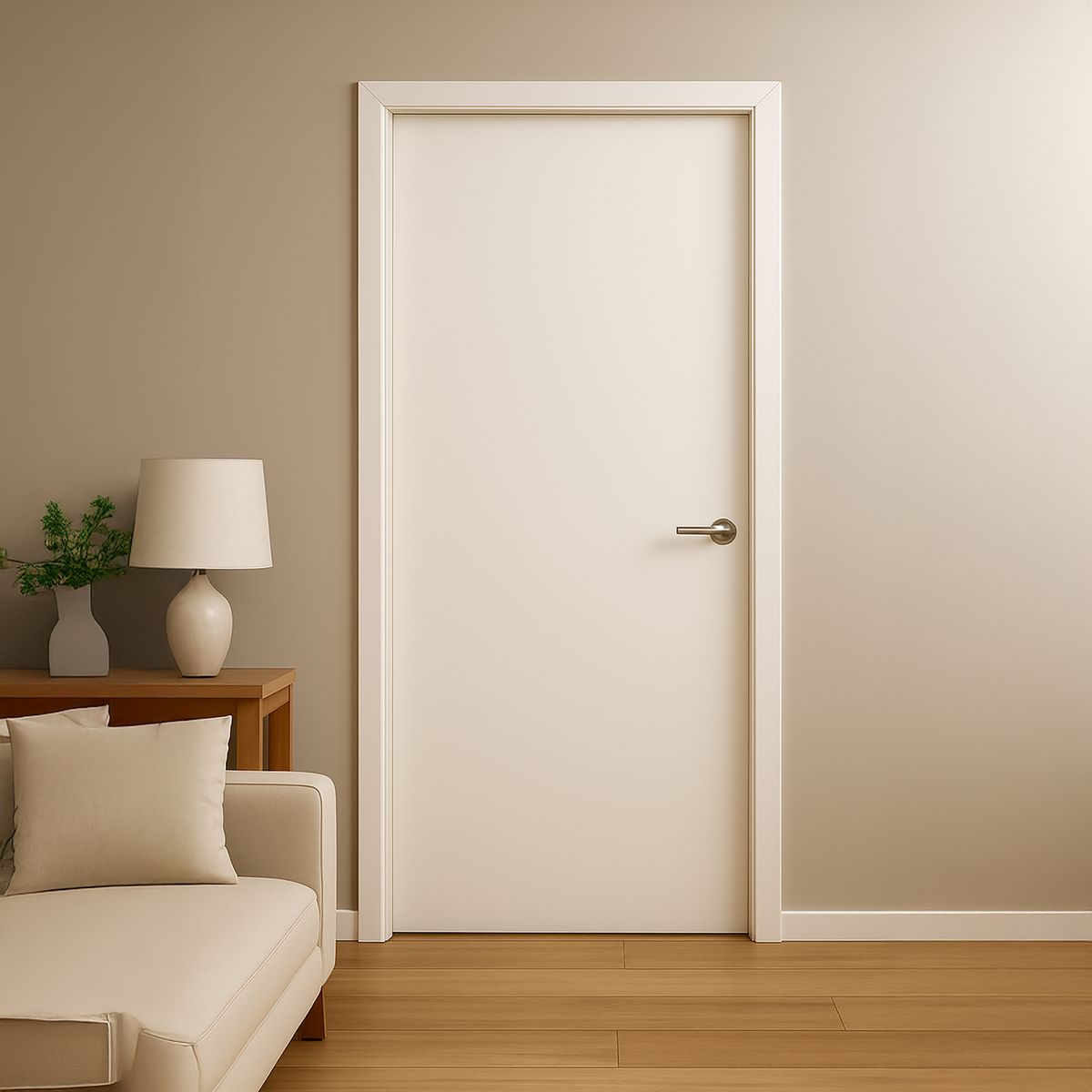 Puerta Interior MDF 80x200 cm Baker Blanco, marca IGAL - Foto 2