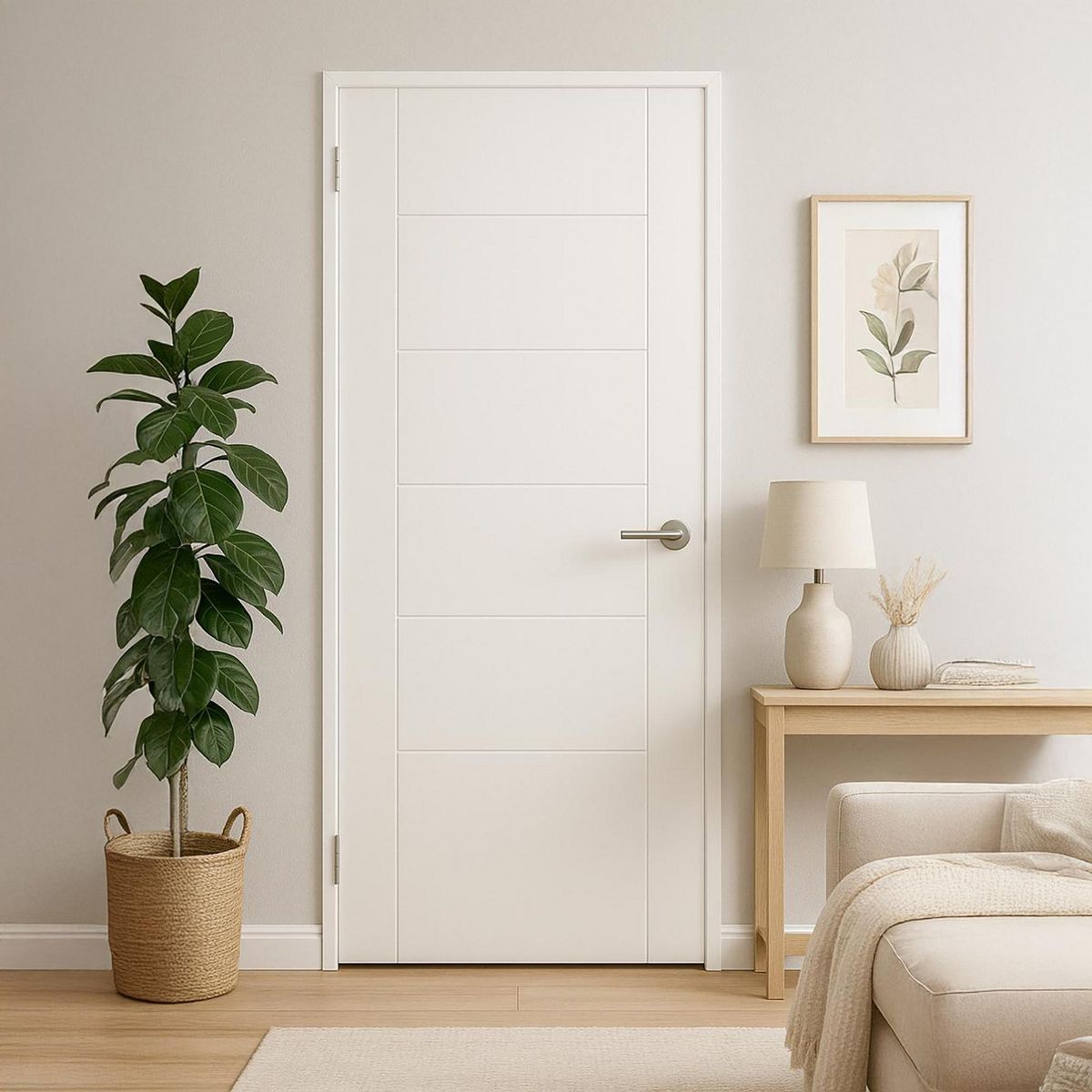 IGAL - Puerta Interior MDF 85x200 cm Azapa Blanco