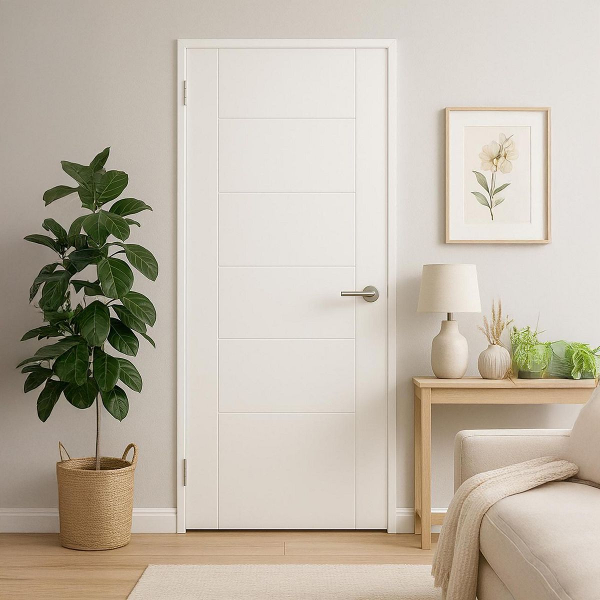 IGAL - Puerta Interior MDF 90x200 cm Azapa Blanco