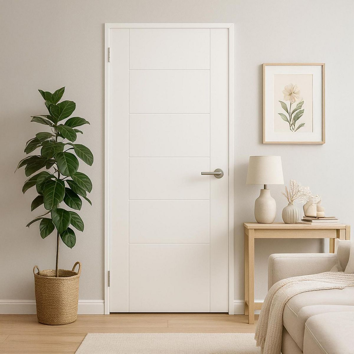 IGAL - Puerta Interior MDF 70x200 cm Azapa Blanco