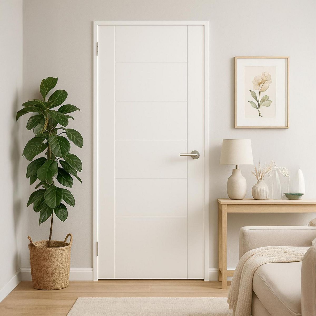 IGAL - Puerta Interior MDF 80x200 cm Azapa Blanco