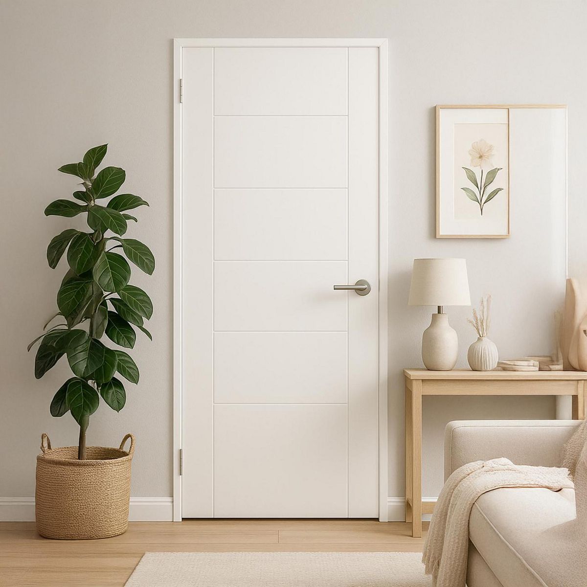 IGAL - Puerta Interior MDF 75x200 cm Azapa Blanco