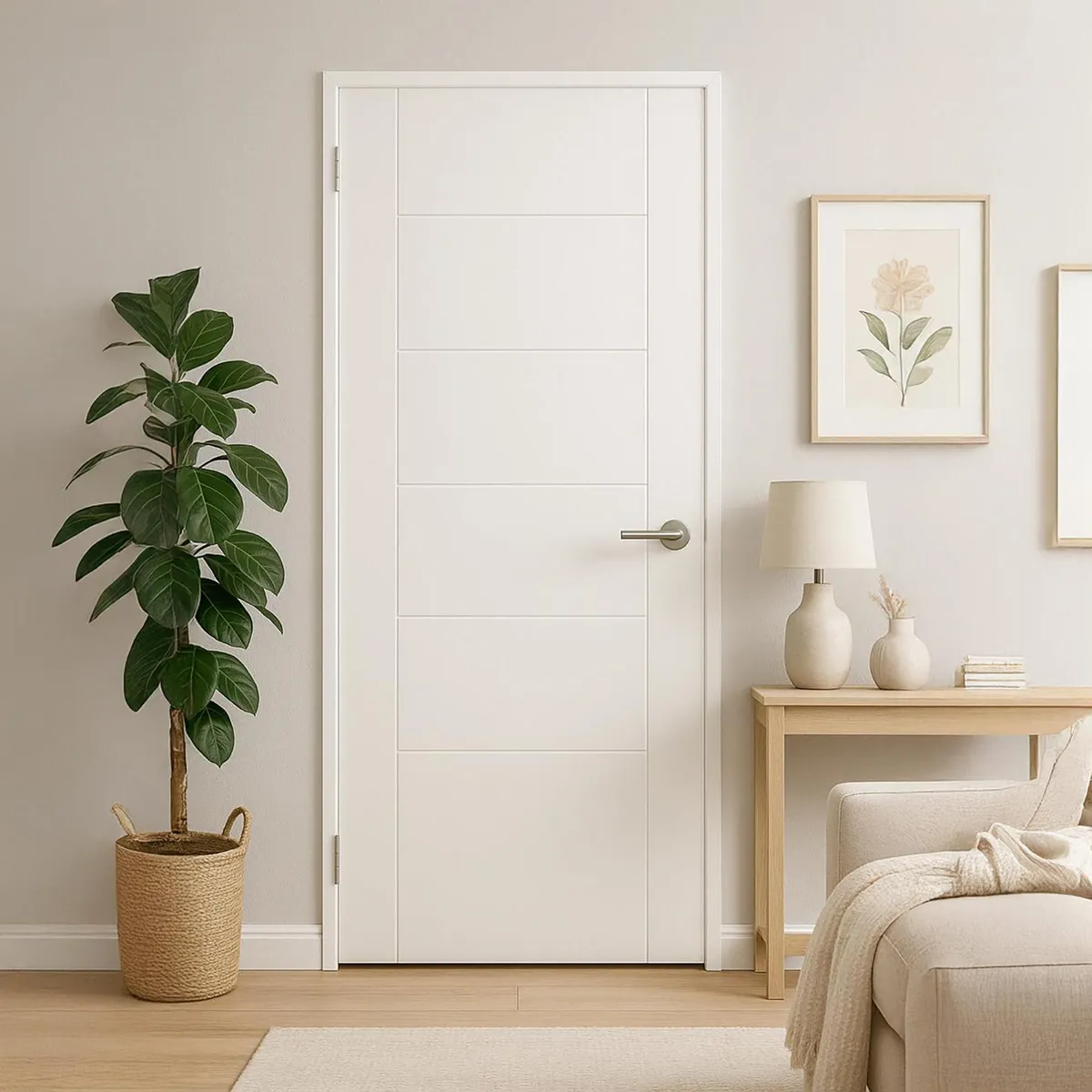 IGAL - Puerta Interior MDF 90x210 cm Azapa Blanco