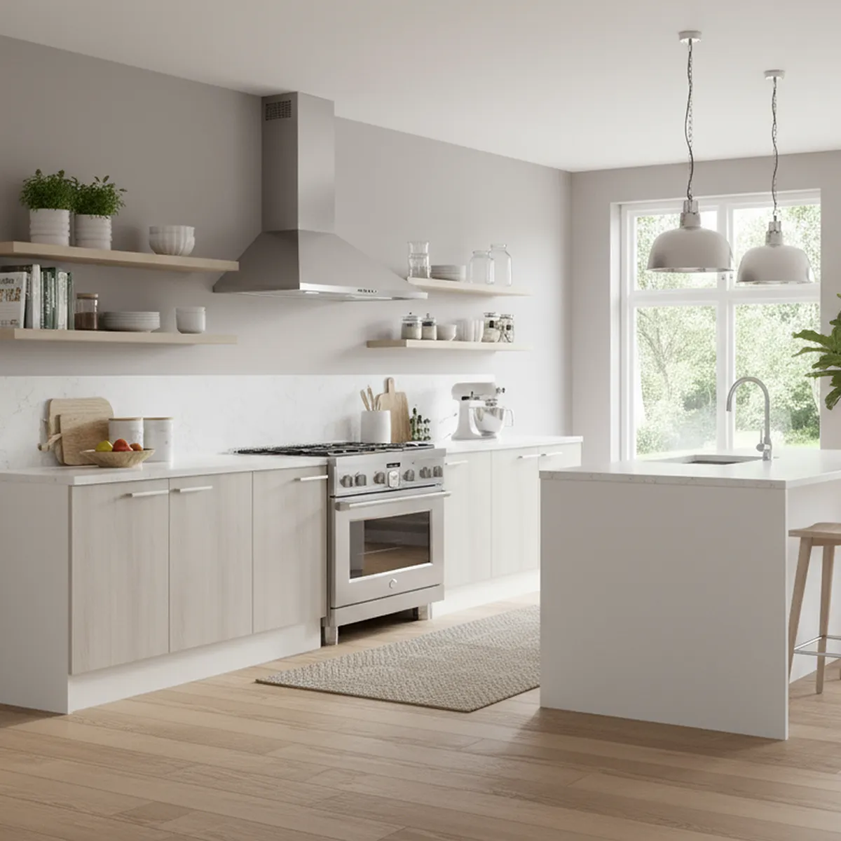 MOBIKIT - Mueble de cocina base 1 puerta 40 cm acacia arena