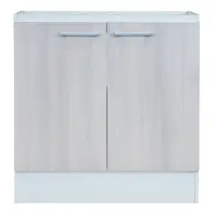MOBIKIT - Mueble de cocina base 2 puertas 80 cm acacia arena