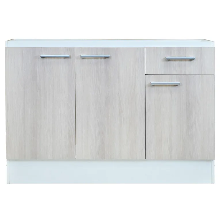 Mueble de cocina base lavaplatos 3puertas 120 cm acacia