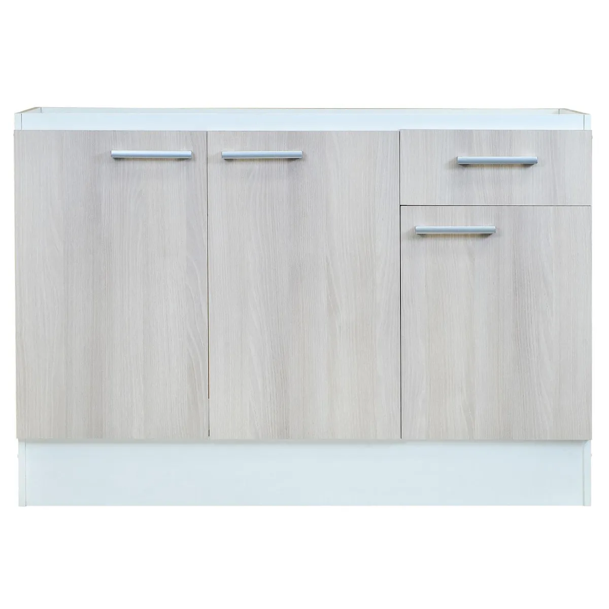 MOBIKIT - Mueble de cocina base lavaplatos 3puertas 120 cm acacia