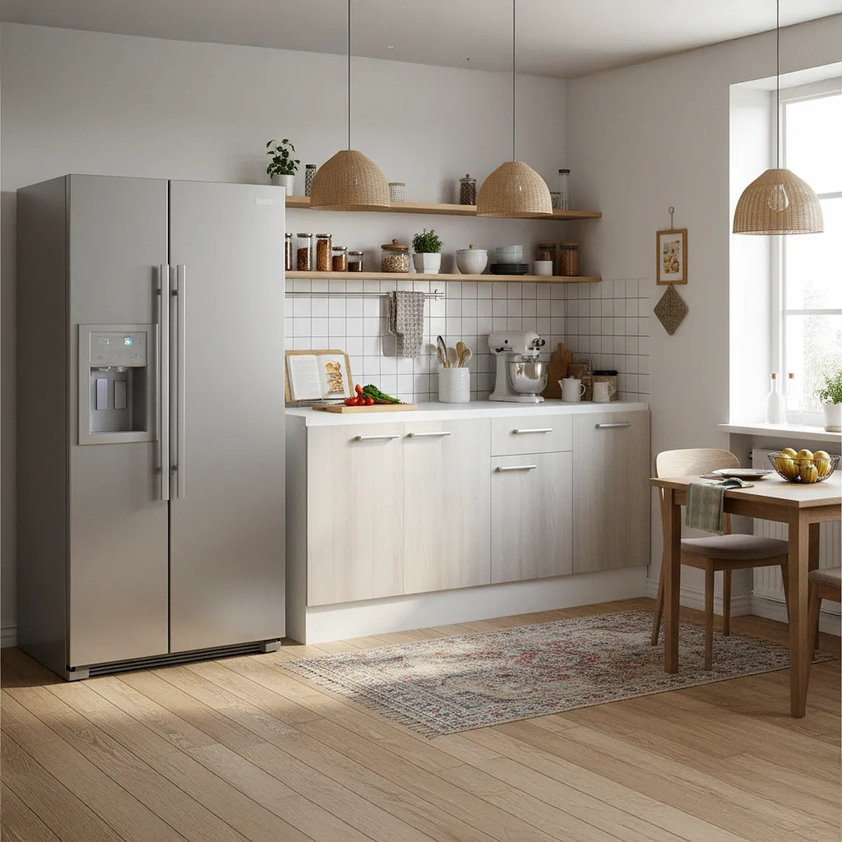 MOBIKIT - Mueble de cocina base lavaplatos 3puertas 120 cm acacia