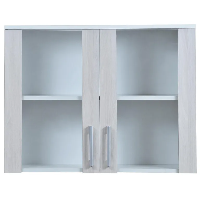 Mueble de cocina mural vidriado 2puerta 80 cm acacia