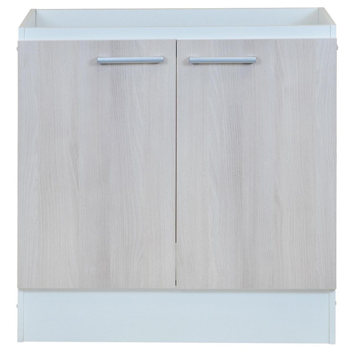 MOBIKIT - Mueble de cocina base lavaplatos 2puertas 80 cm acacia