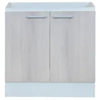 Mueble de cocina base lavaplatos 2puertas 80 cm acacia