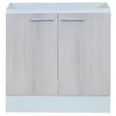 MOBIKIT - Mueble de cocina base lavaplatos 2puertas 80 cm acacia