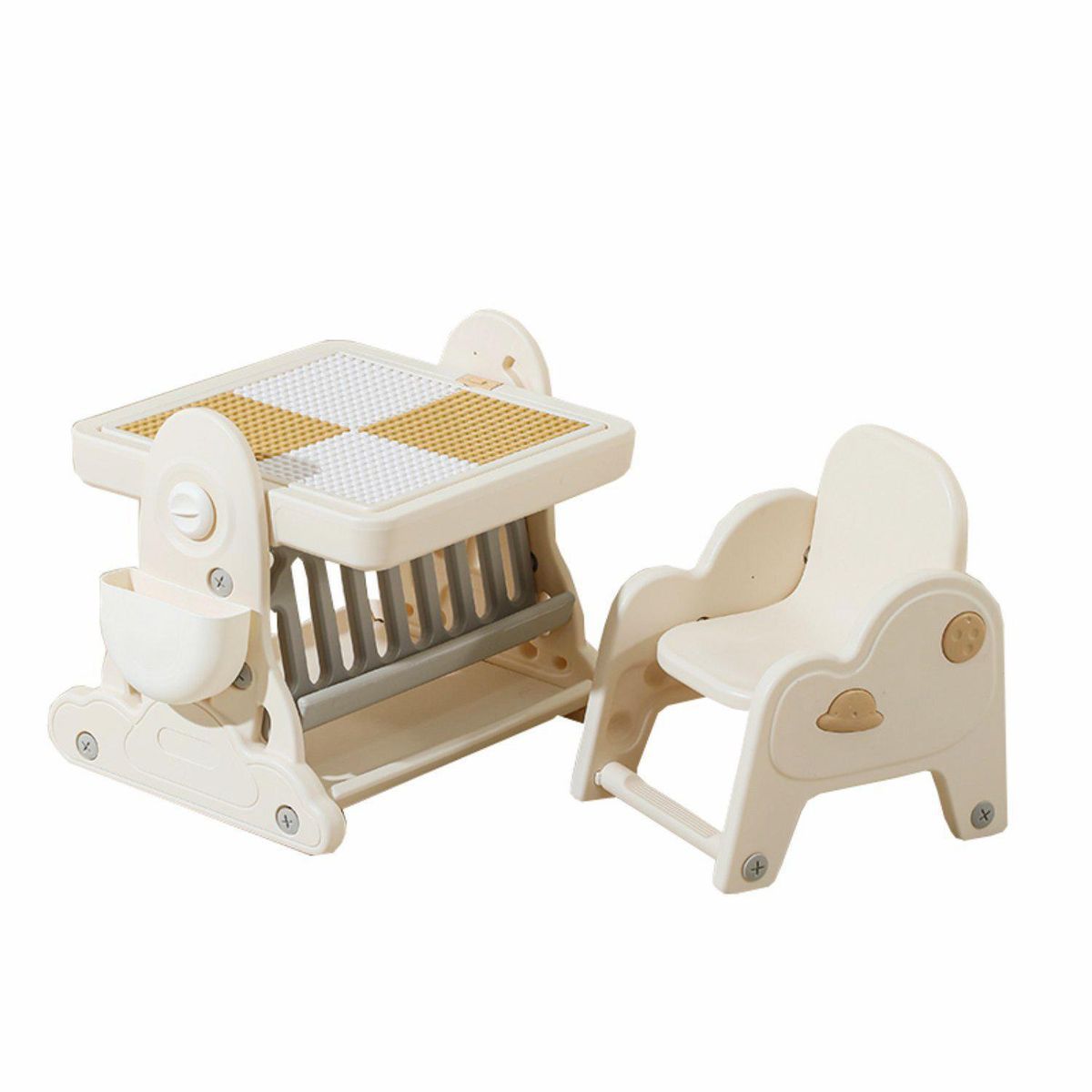 KIDSCOOL - Mesa Multifuncional Infantil Kinder Play Blanco 59x46x52 cm