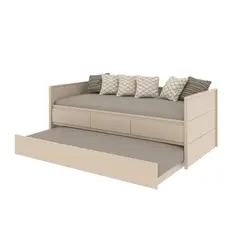 KIDSCOOL - Cama Nido Infantil Lais 3 Cajones Perla