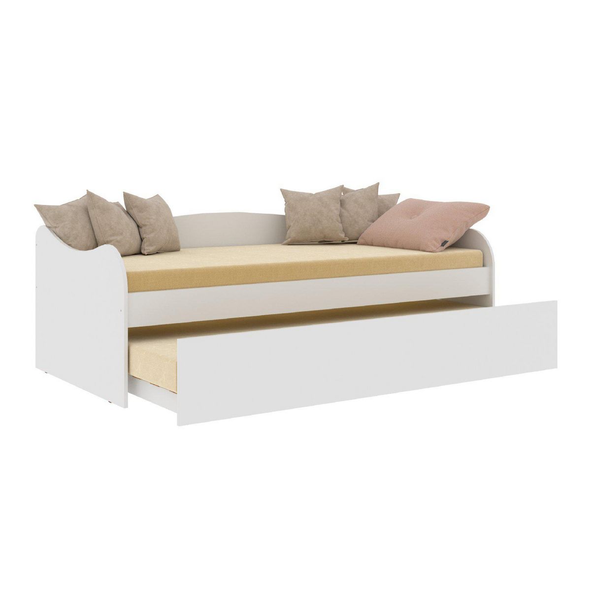 KIDSCOOL - Cama Nido Infantil Nido Ariel Blanco