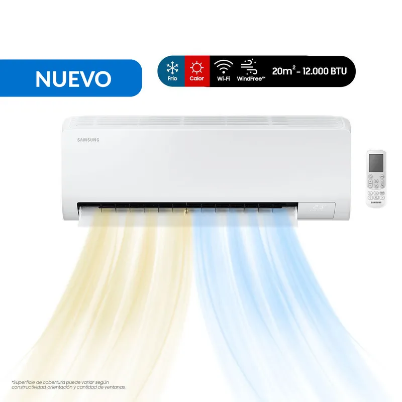 SAMSUNG - Aire Acondicionado Split Wind Free Inverter 12000 BTU