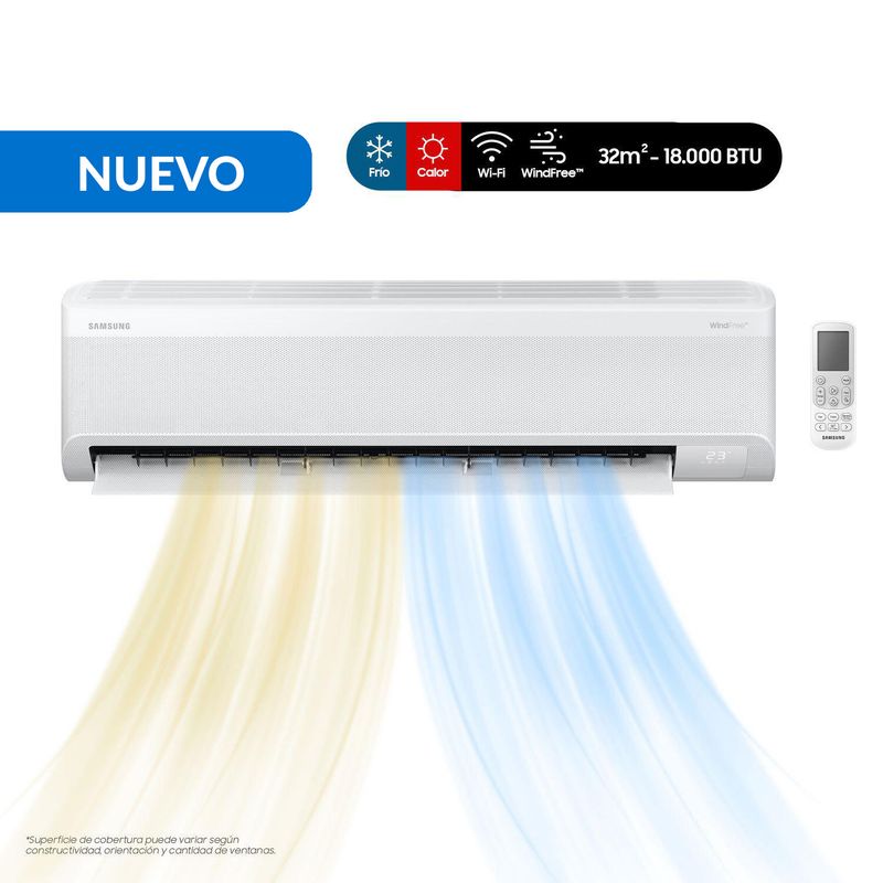 SAMSUNG - Aire Acondicionado Split Wind Free Inverter 18000 BTU
