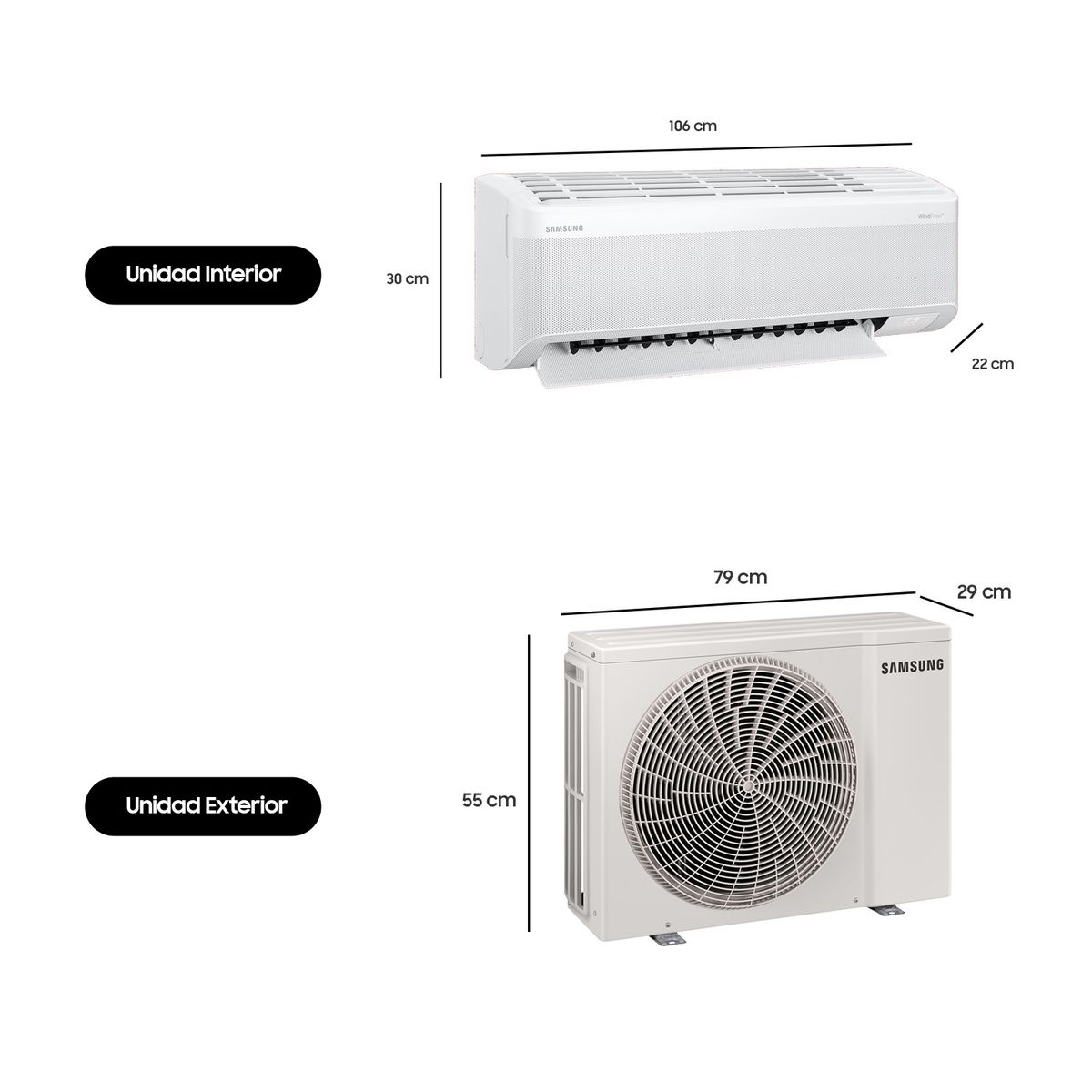 SAMSUNG - Aire Acondicionado Split Wind Free Inverter 18000 BTU
