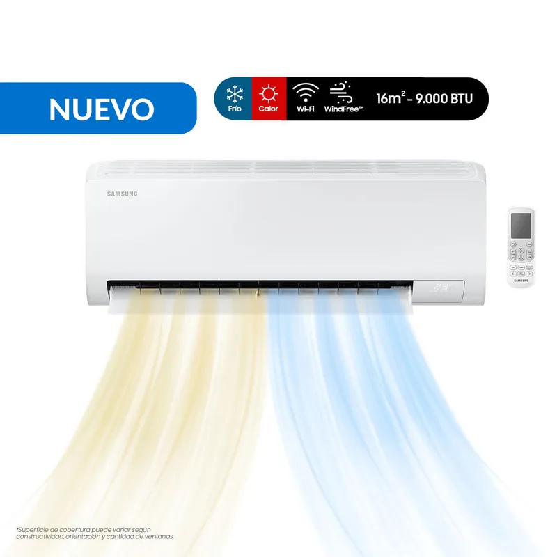 SAMSUNG - Aire Acondicionado Split Wind Free Inverter 9000 BTU